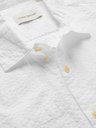 OLIVER SPENCER - Convertible-Collar Cotton-Seersucker Shirt - White