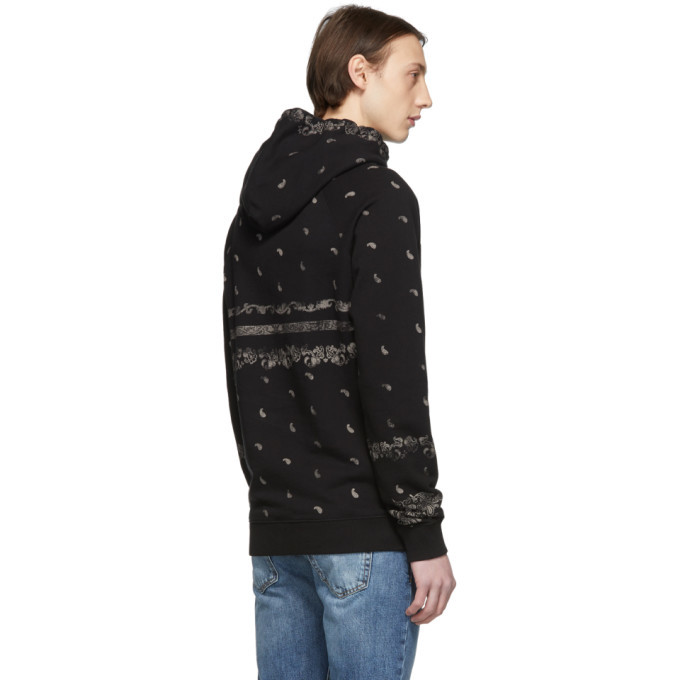 saint laurent paisley hoodie