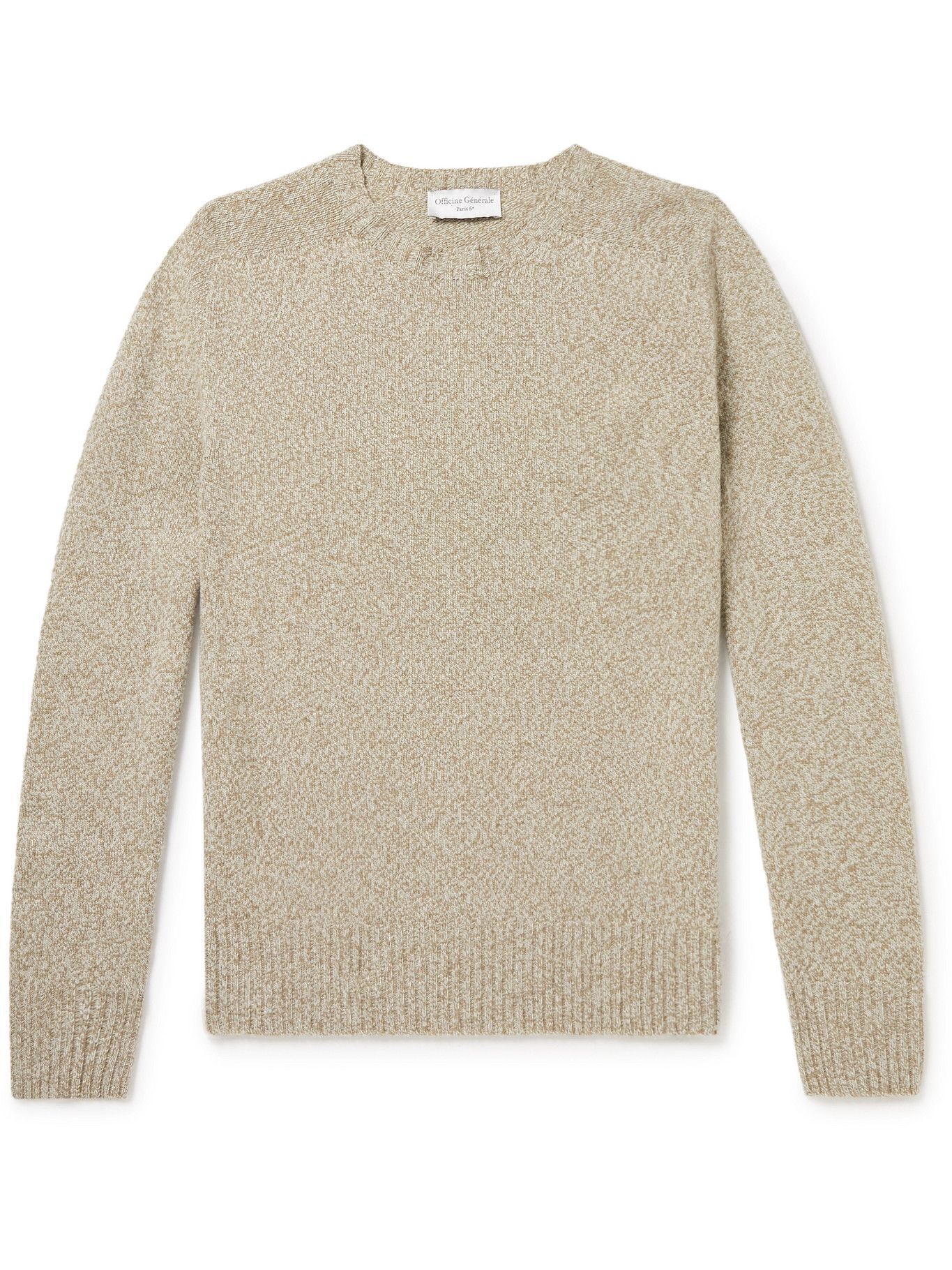 Officine Générale - Wool and Cashmere-Blend Sweater - Brown Officine ...