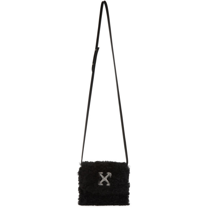 off white shearling bag