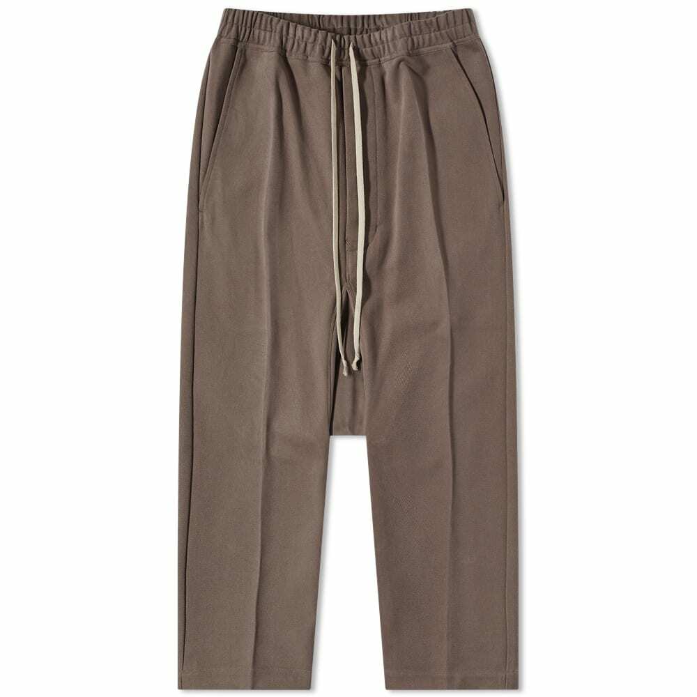 Photo: Rick Owens Men's Drawstring Cropped Pant in Dust