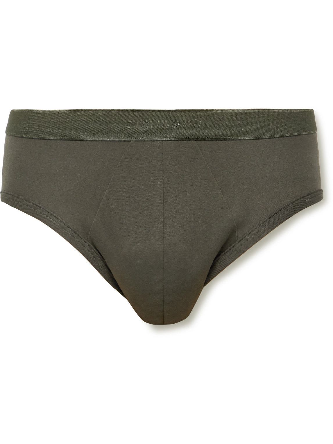 Zimmerli Sea Island Cotton Briefs Green Zimmerli