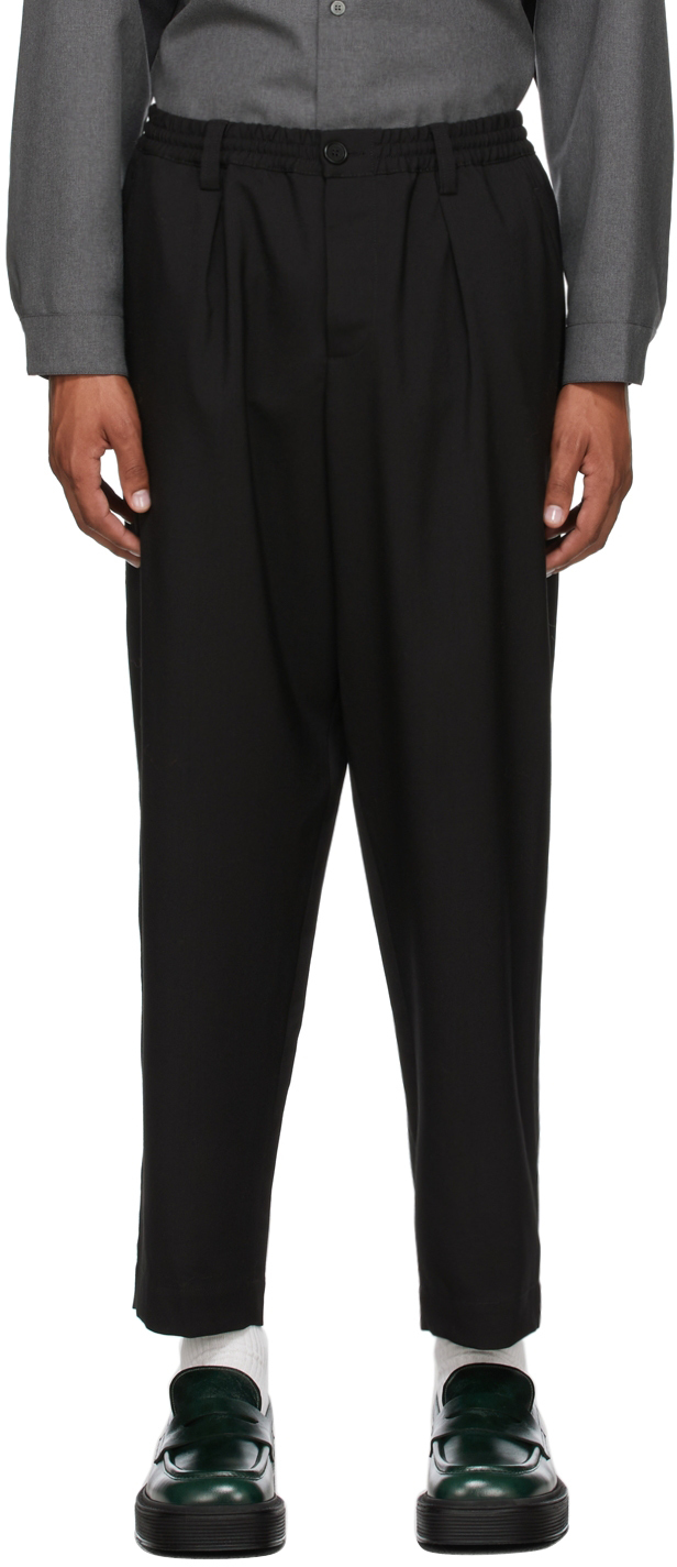 Marni Black Tropical Virgin Wool 