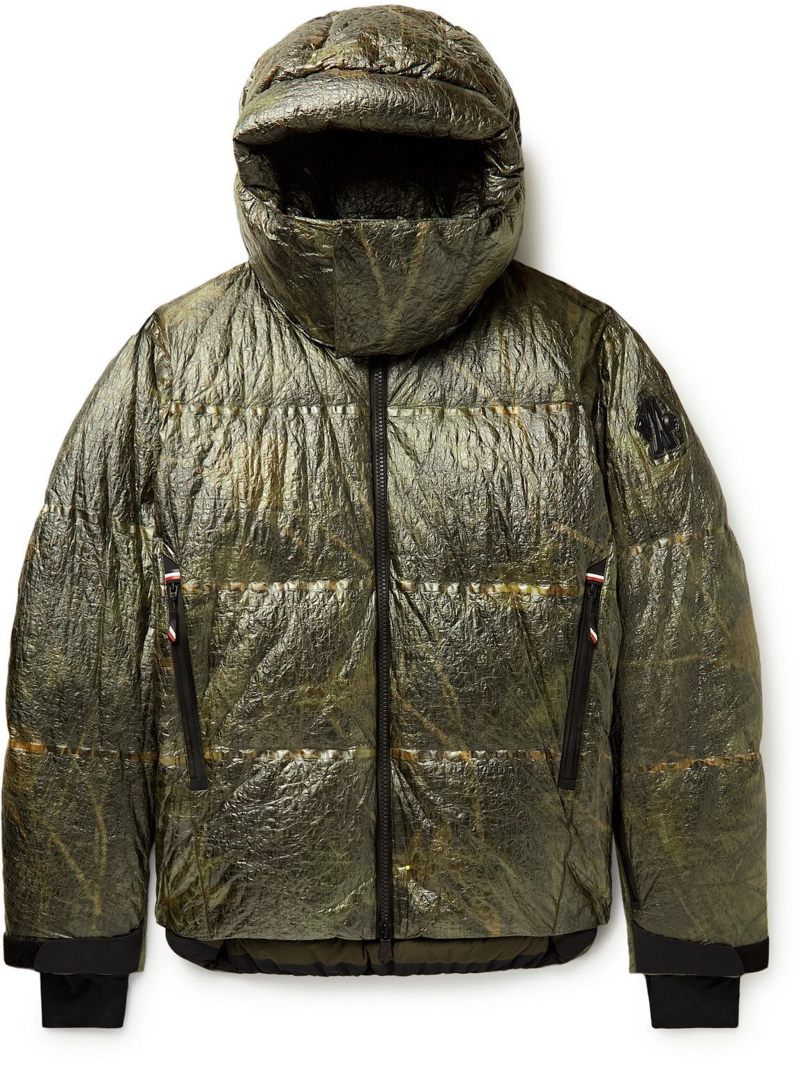 Moncler Grenoble - Darry Printed Quilted Dyneema Crinkled Hooded Down ...