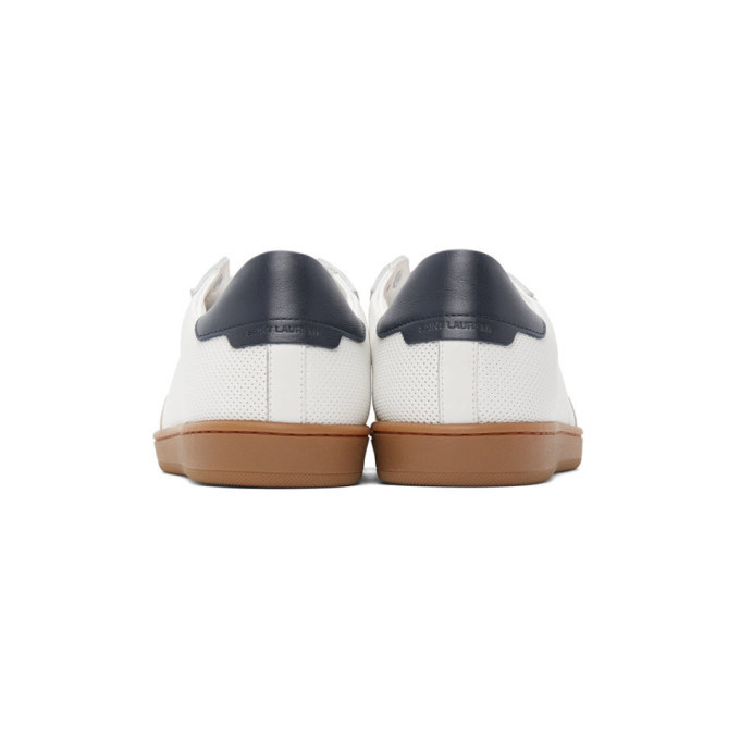 saint laurent perforated leather sneakers