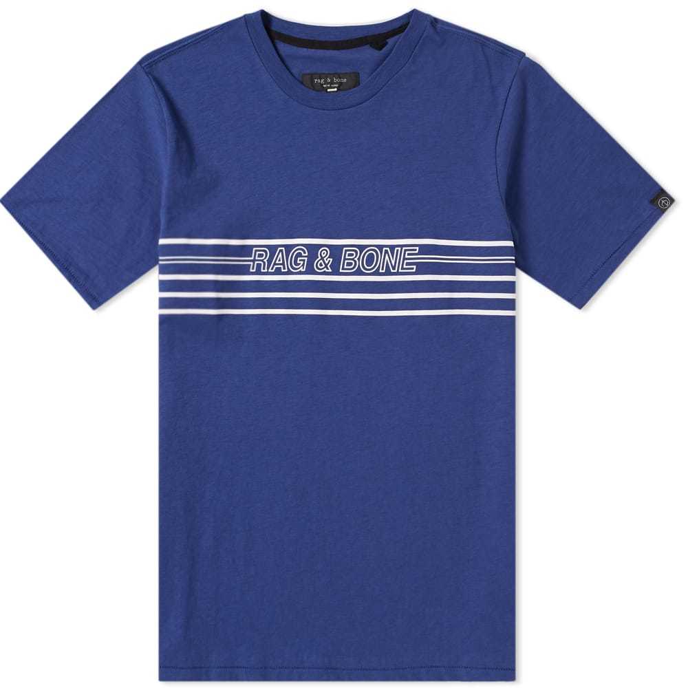 Rag & Bone Line Logo Tee Cobalt Rag and Bone