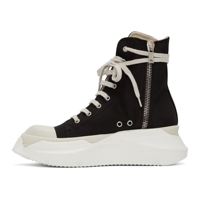 Rick Owens Drkshdw Black and White Abstract High-Top Sneakers Rick ...