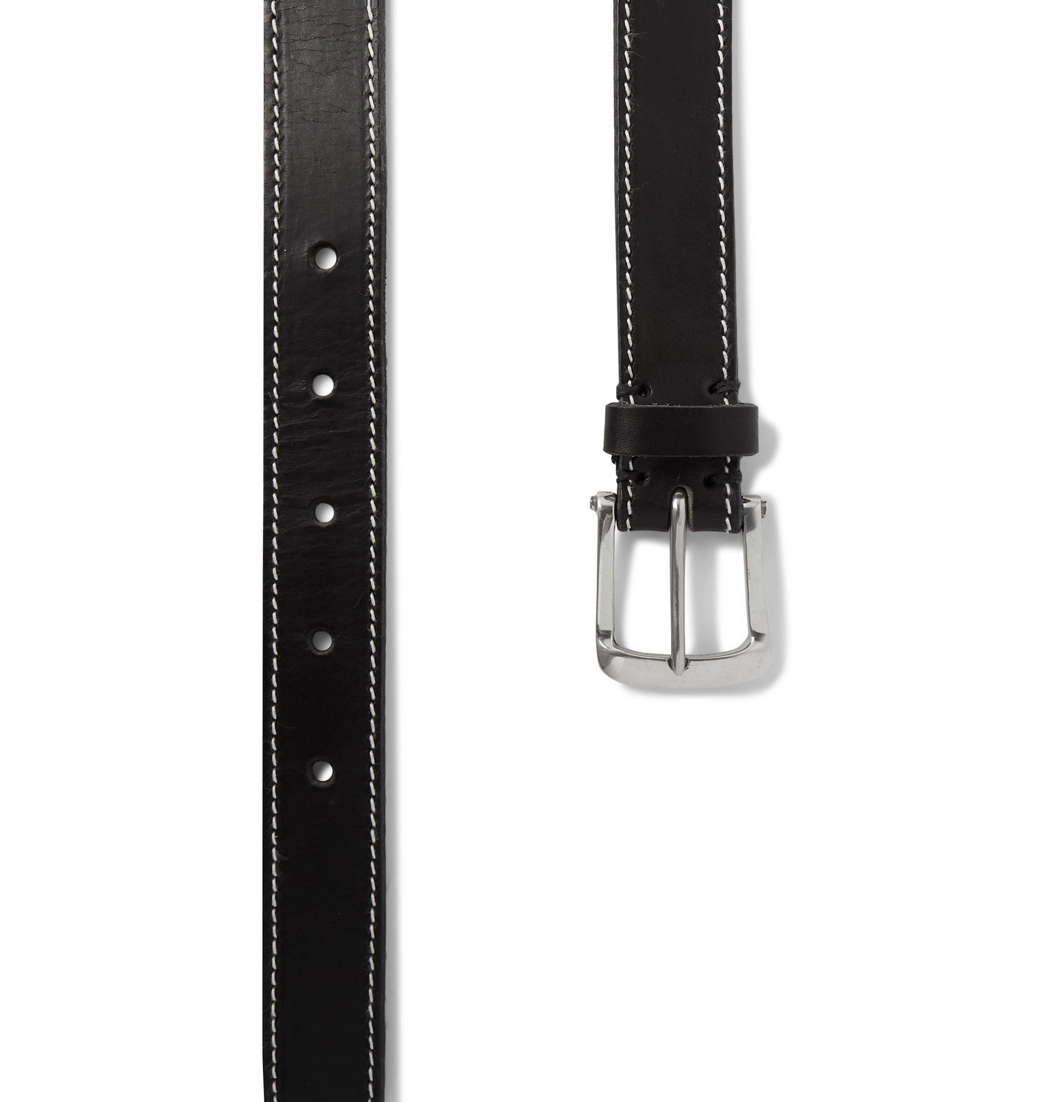 Oliver Spencer - 3cm Black Leather Belt - Black