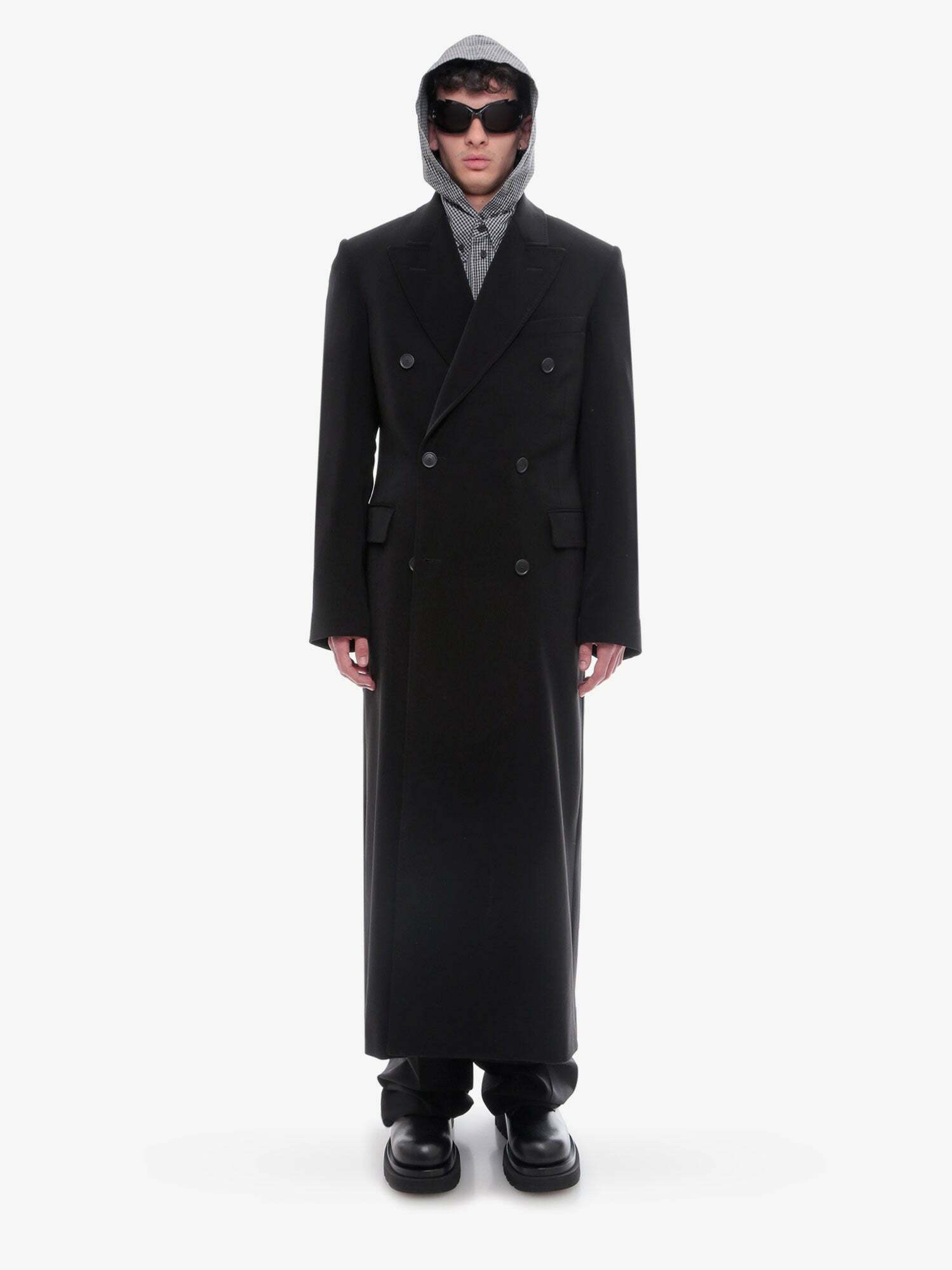 Balenciaga Coat Black Mens Balenciaga