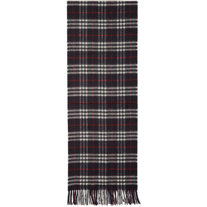 burberry navy scarf