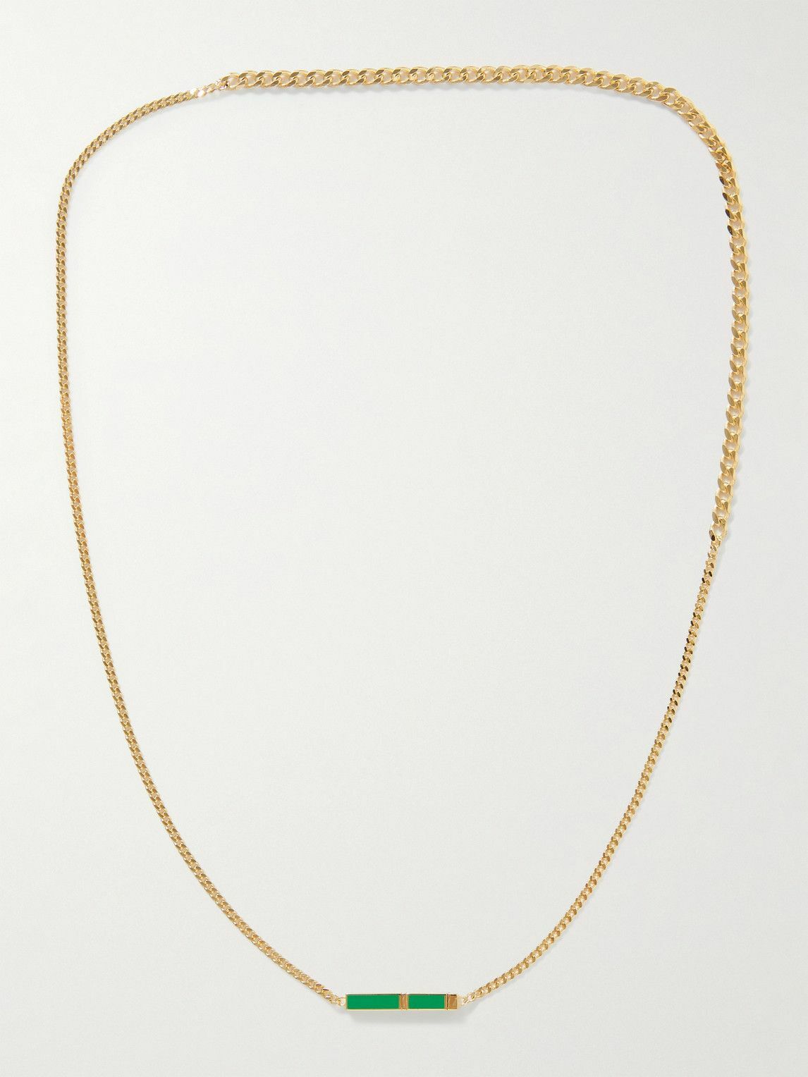 Bottega Veneta - Gold-Plated and Enamel Necklace