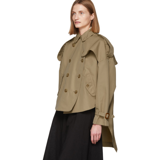 R13 Khaki Tuck-In Trench Coat R13