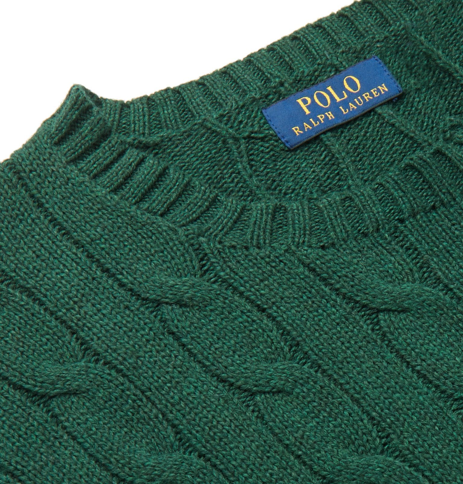 Polo Ralph Lauren - Cable-Knit Cotton Sweater - Green Polo Ralph Lauren