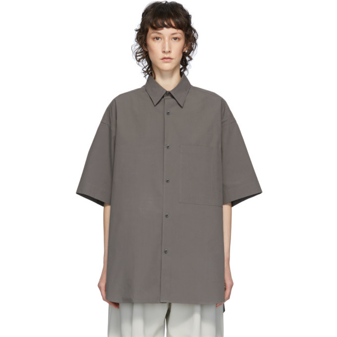 Studio Nicholson Grey Oversized Sorono Shirt Studio Nicholson