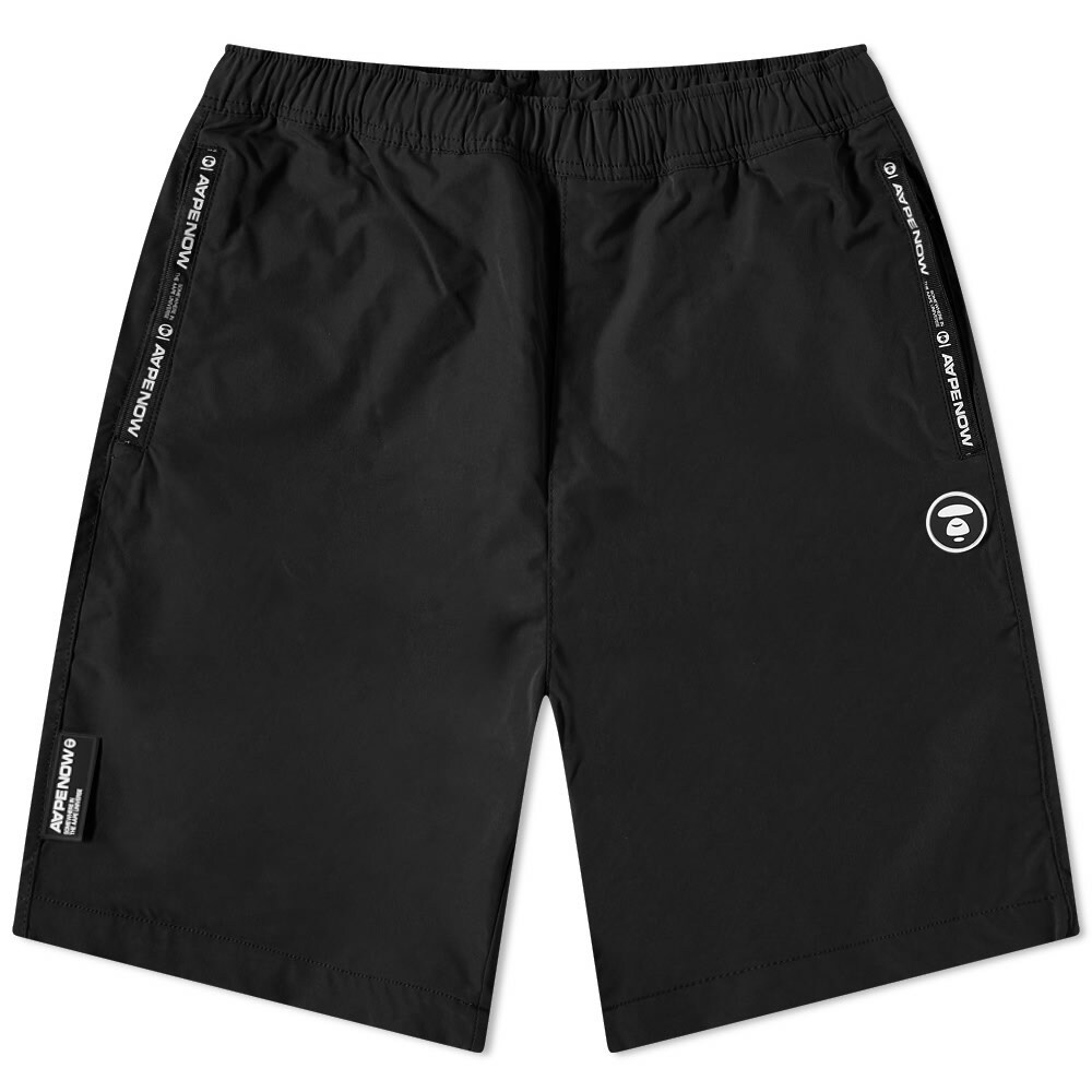 Men's AAPE Nylon Short in Black AAPE by A Bathing Ape