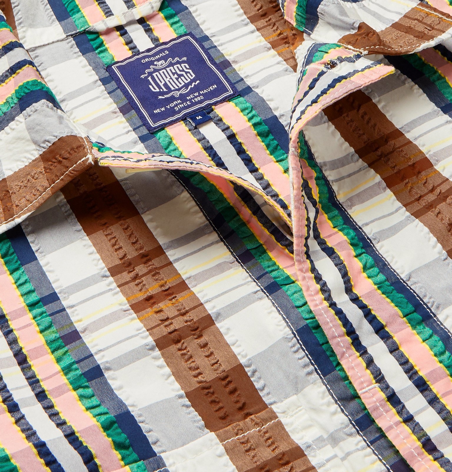 J.Press Checked Cotton and SilkBlend Shirt Multi J.Press