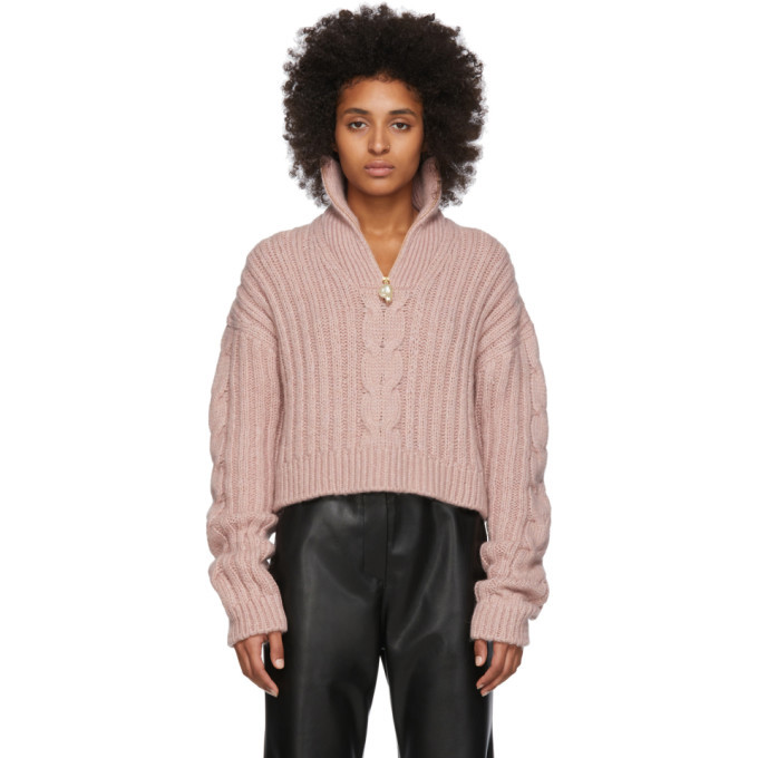 nanushka eria cable knit sweater
