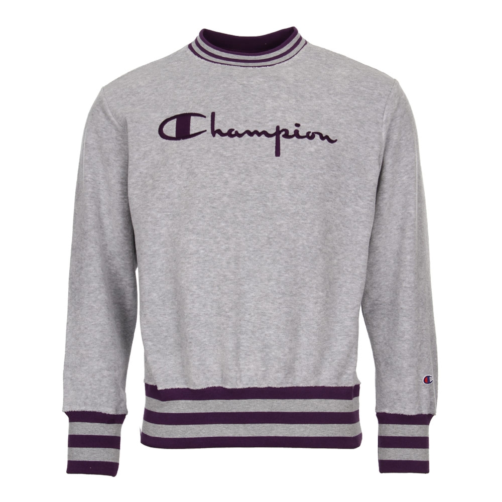 purple champion sweatshirt