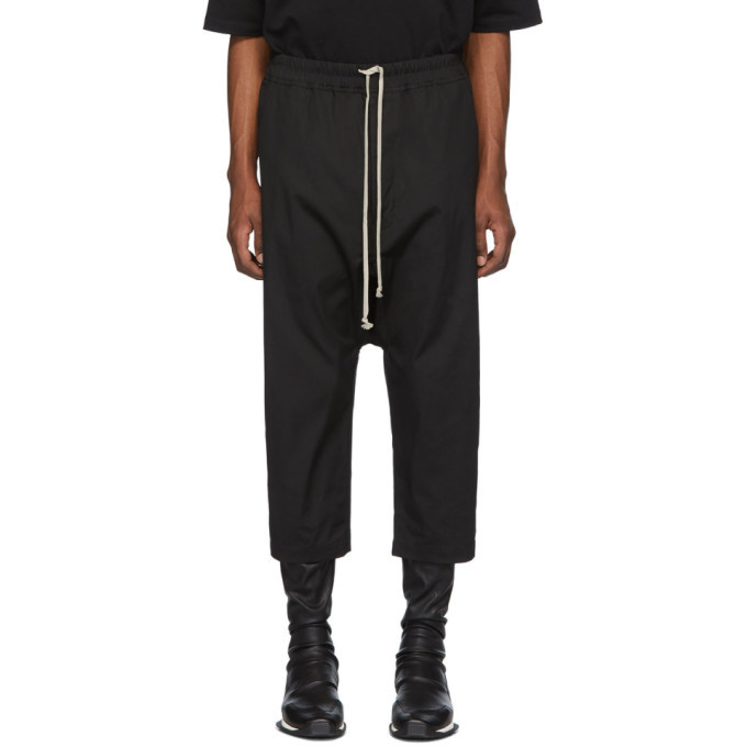drawstring cropped trousers