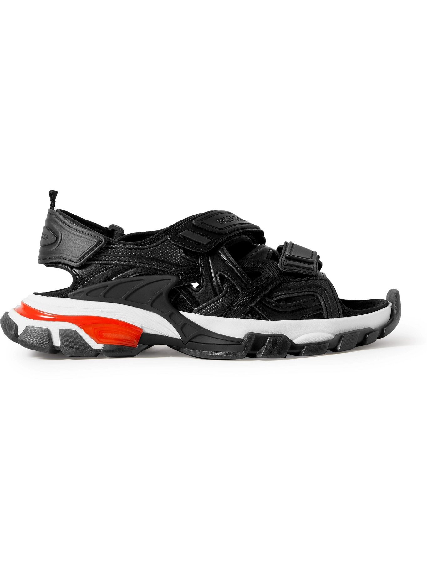 balenciaga track neoprene and rubber sandals