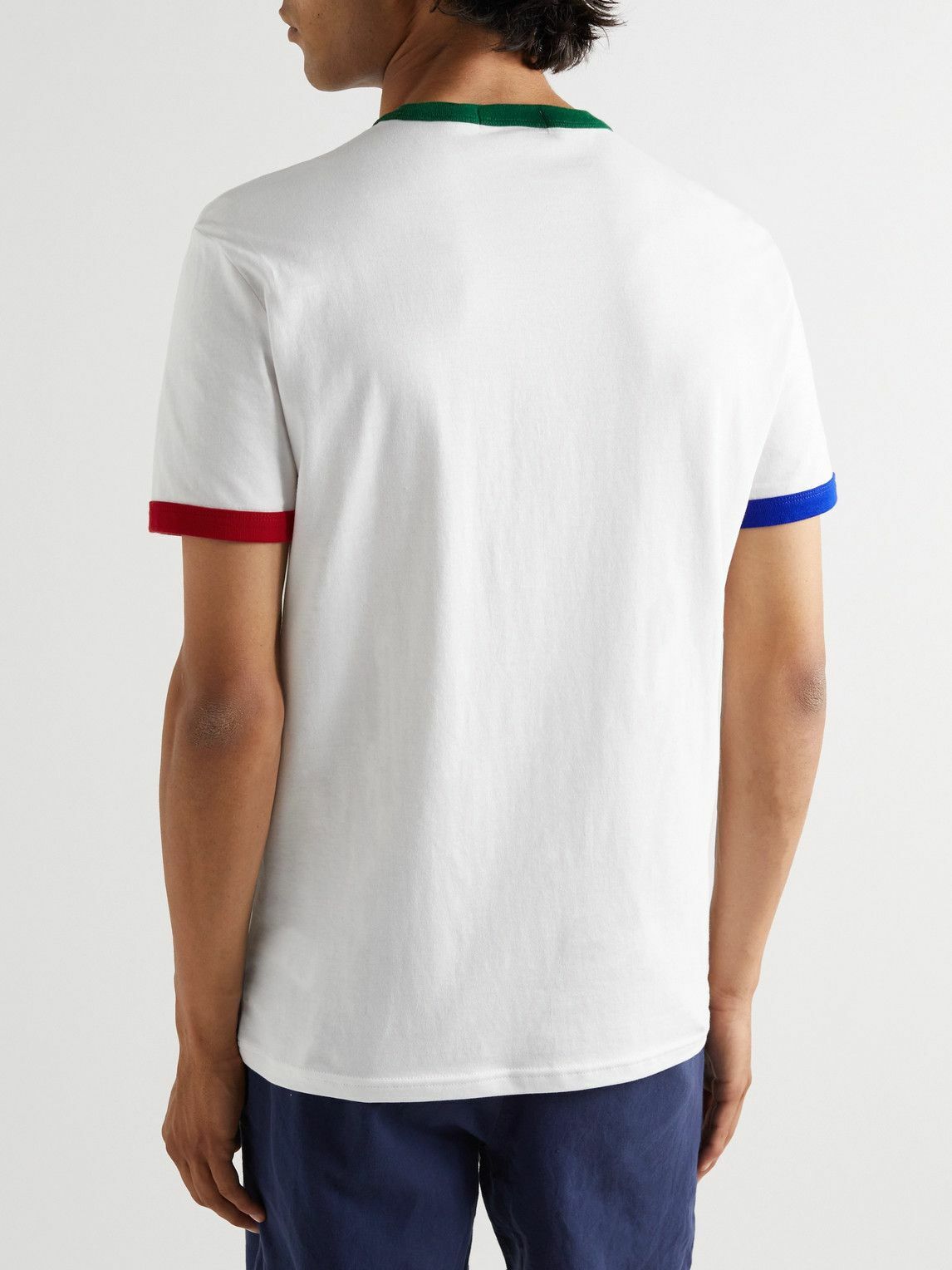 Polo Ralph Lauren - Bear Printed Cotton-Jersey T-Shirt - White