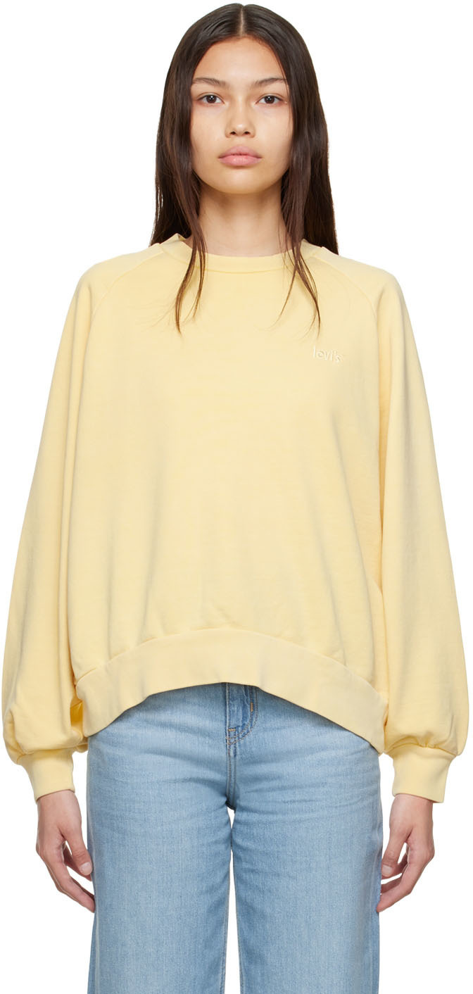 Photo: Levi's Yellow Cotton Sweatshirt
