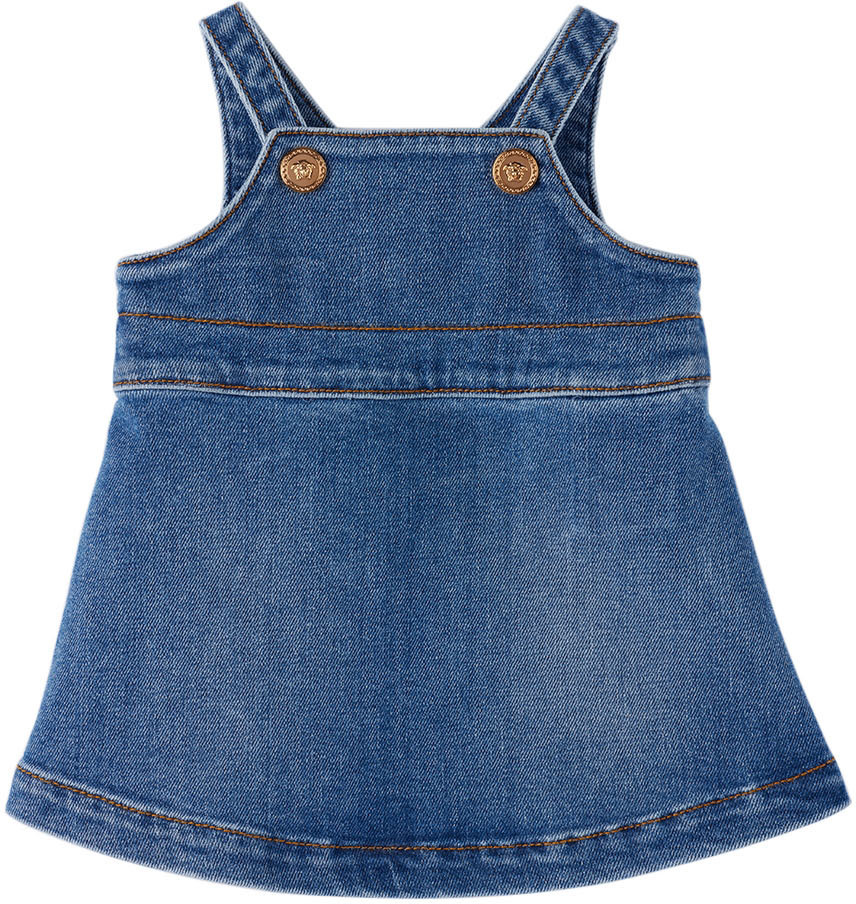 Versace Baby Blue Denim Medusa Dress Versace