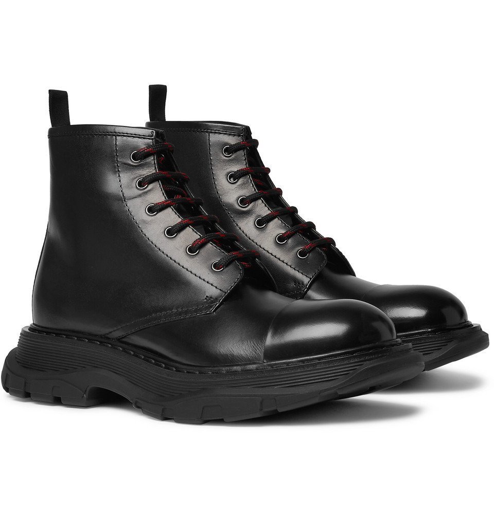 alexander mcqueen leather boots Off 71% - www.gmcanantnag.net