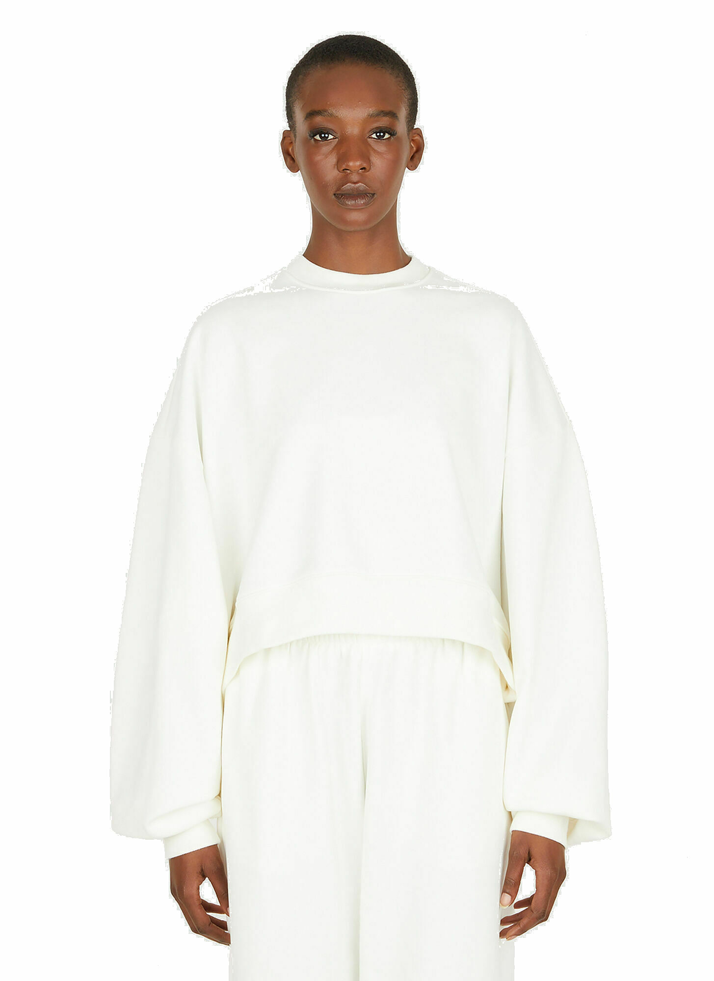 WARDROBE.NYC x Hailey Bieber - Oversized Sweatshirt in White