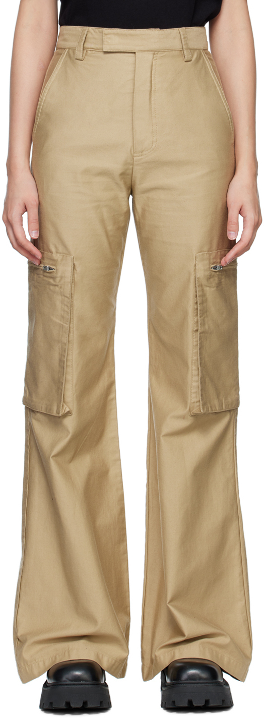 Amiri Khaki Wide Cargo Pants Amiri 4965