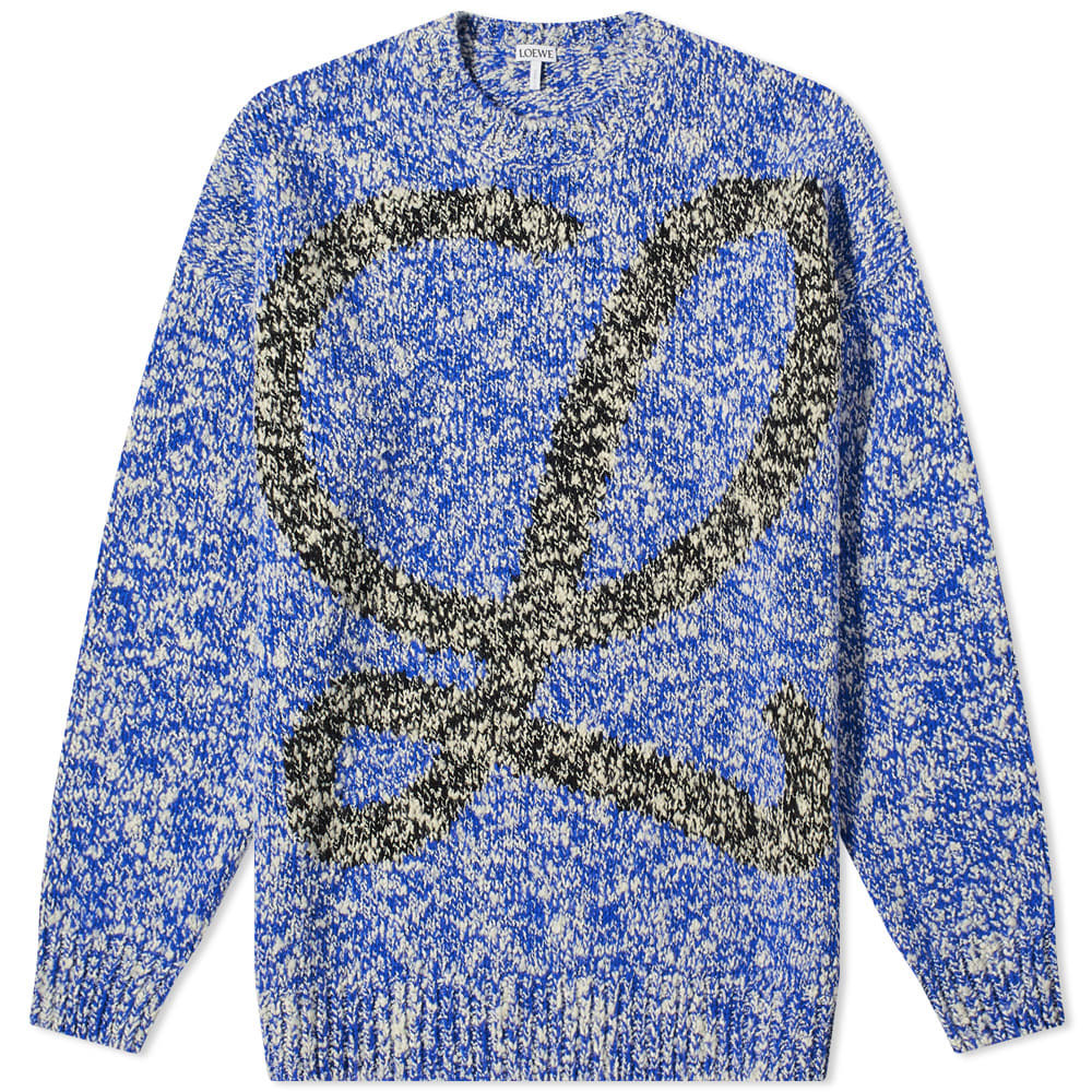 Loewe Large L Intarsia Crew Knit Loewe