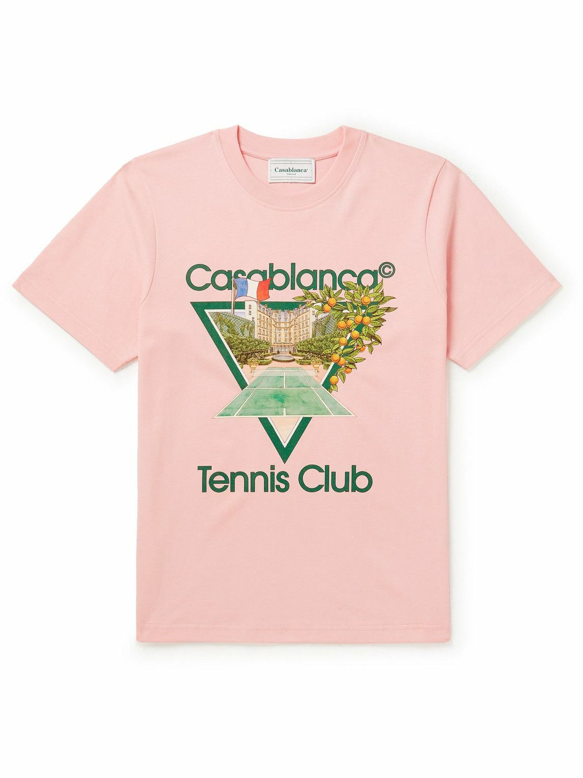 Casablanca T Shirt Tennis Girl En Coton Biologique Farfetch