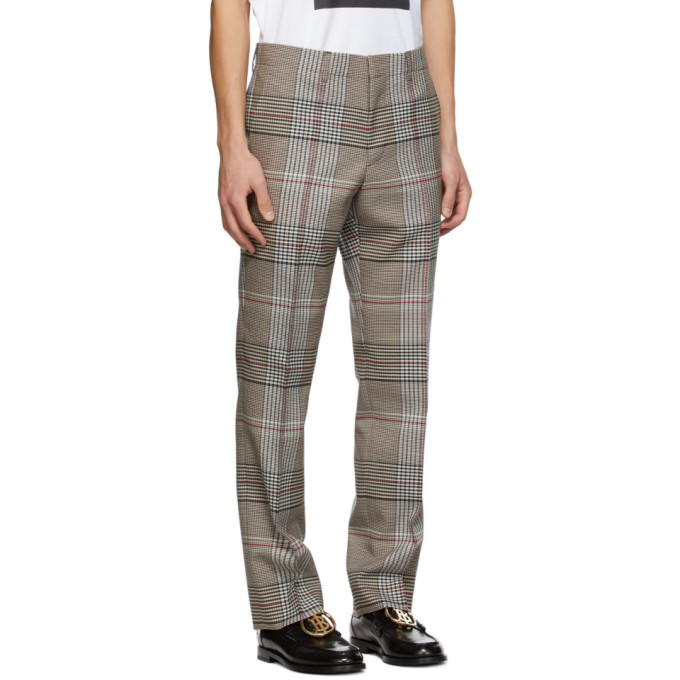 burberry plaid trousers
