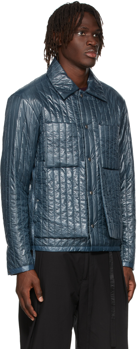 Craig Green Blue Quilted Worker Button-Up Jacket Craig Green