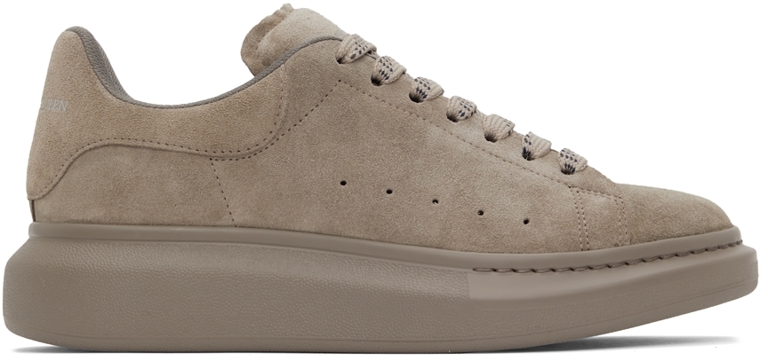 alexander mcqueen beige suede