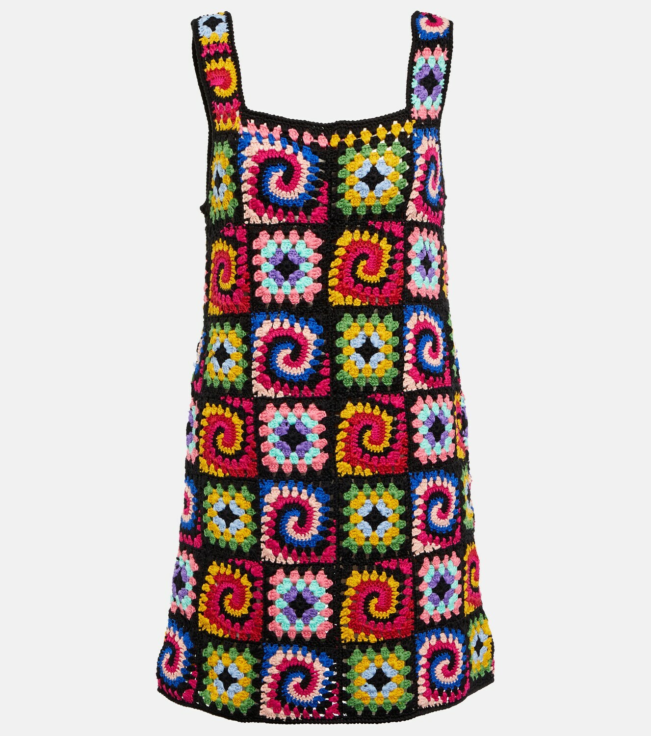 Staud Psychedelic cotton crochet minidress Staud