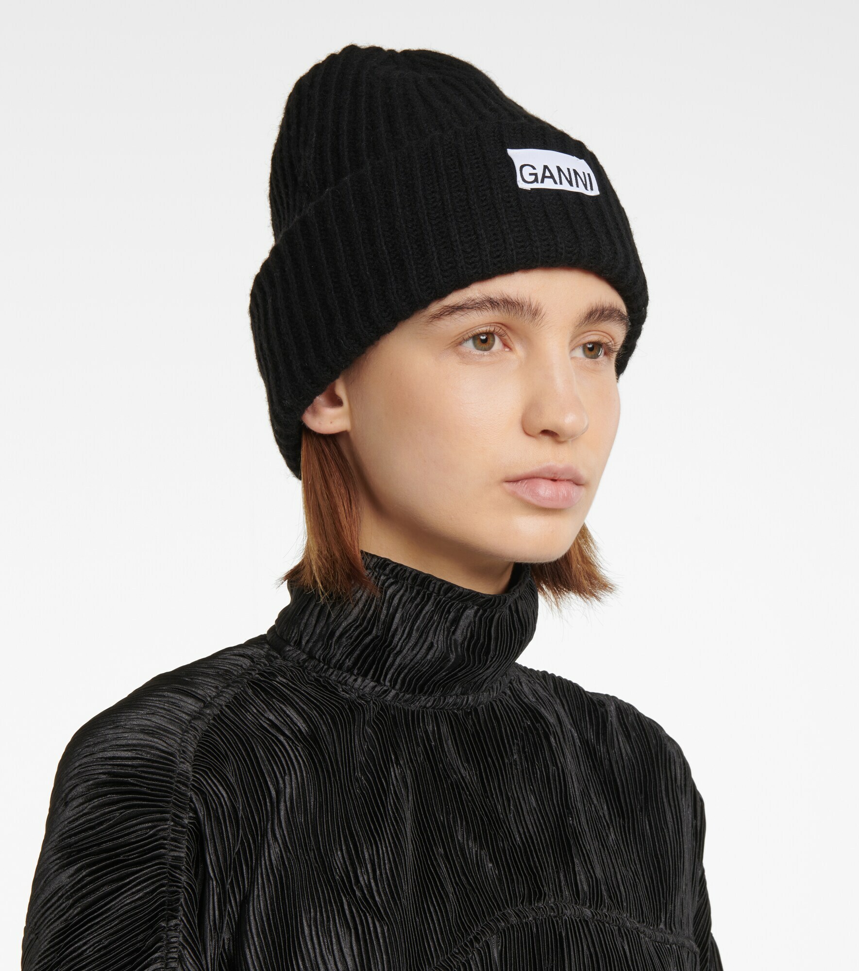 Ganni - Wool-blend beanie GANNI