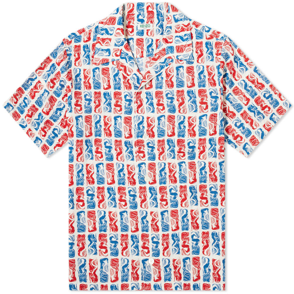 Kenzo Mermaid Print Vacation Shirt Kenzo