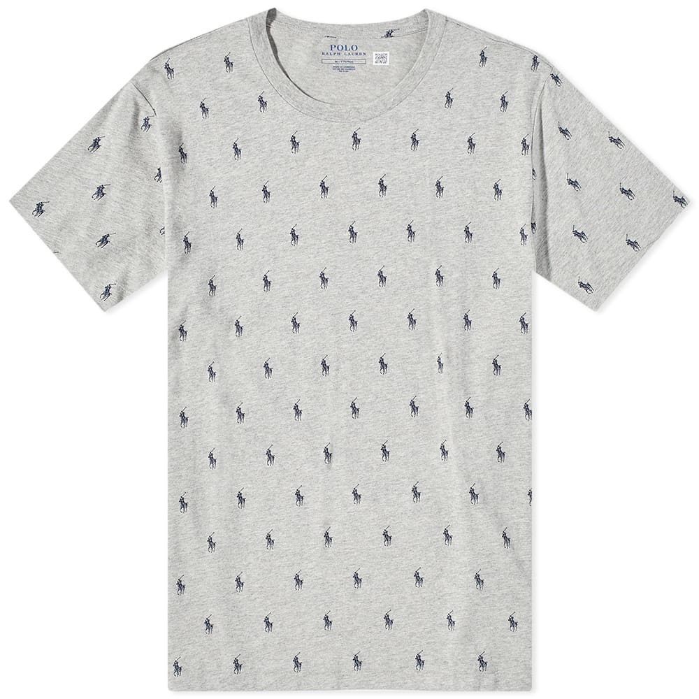 Polo Ralph Lauren Men's All Over Pony Sleepwear T-Shirt in Andover Heather  Polo Ralph Lauren