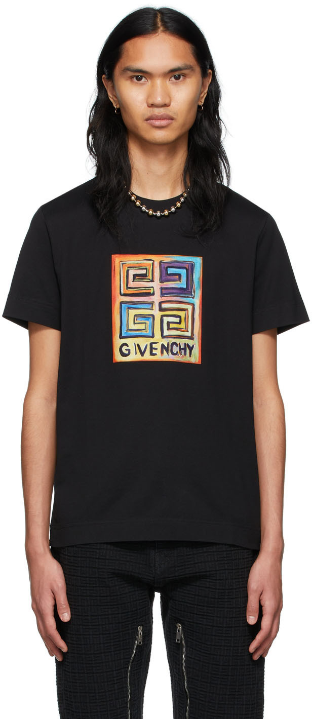 Givenchy Black Josh Smith Edition Logo T-Shirt Givenchy