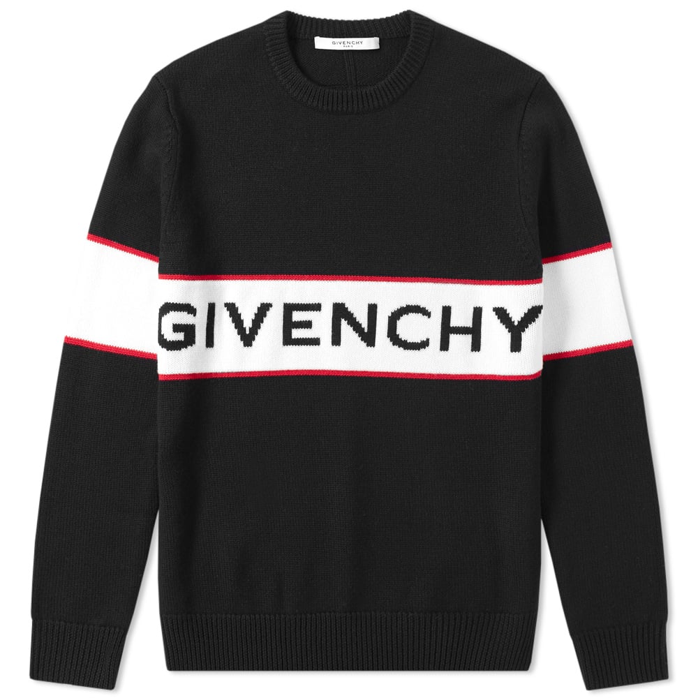 Givenchy Logo Band Crew Neck Knit Givenchy