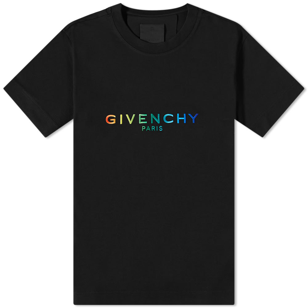 Photo: Givenchy Pride Embroidered Logo Tee