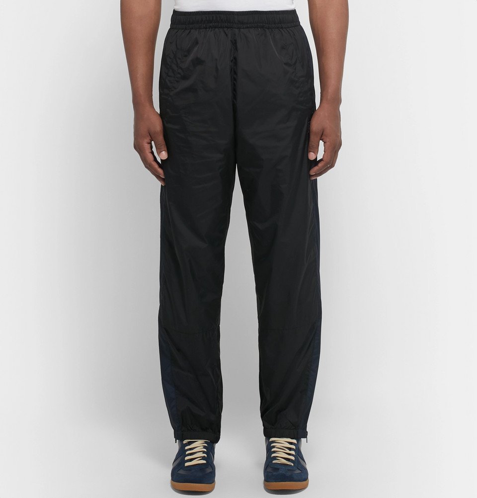 Acne Studios - Tapered Logo-Appliquéd Nylon Track Pants - Black Acne ...