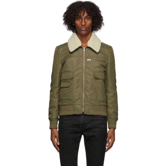 khaki aviator jacket