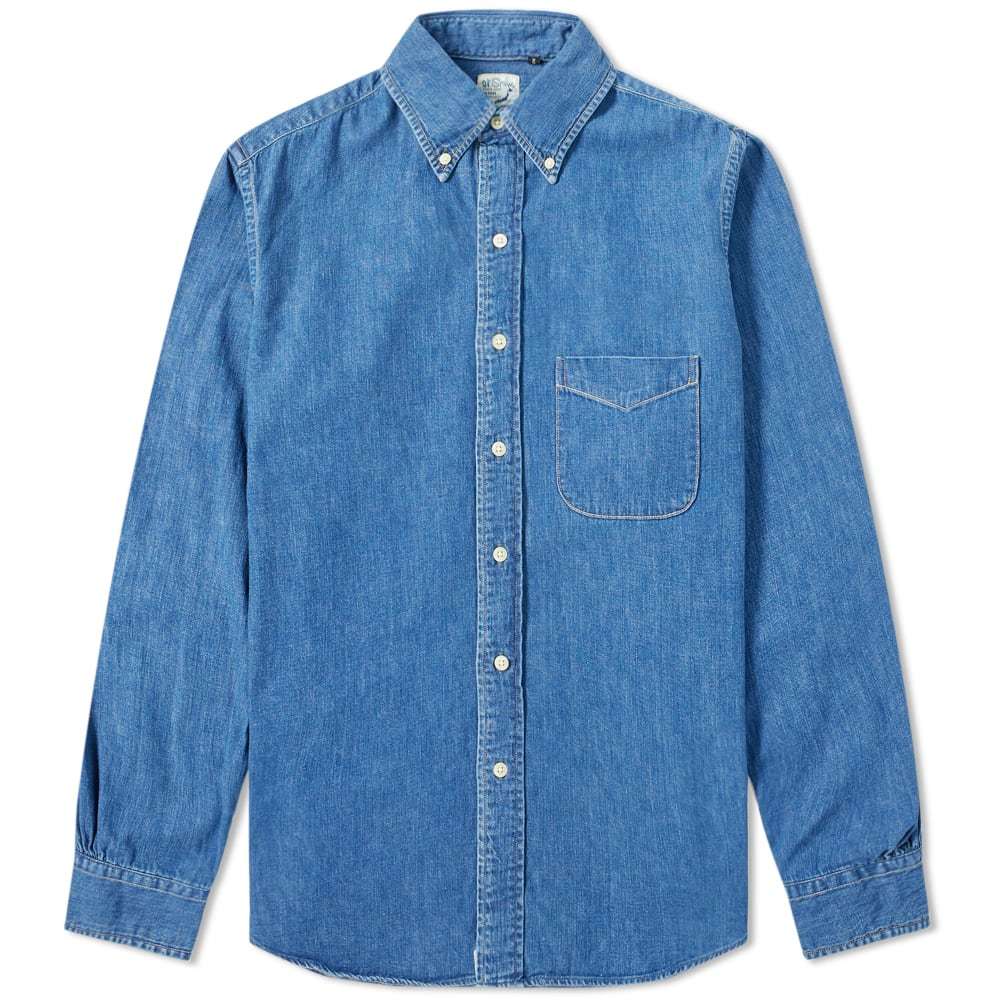orSlow Button Down Denim Shirt Used orSlow