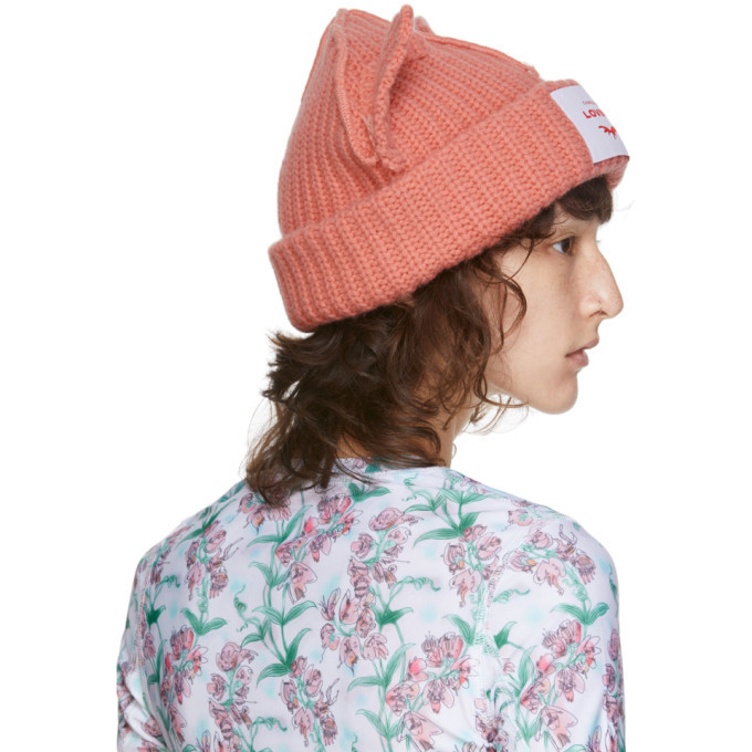 Charles Jeffrey Loverboy Pink Chunky Beanie Charles Jeffrey Loverboy