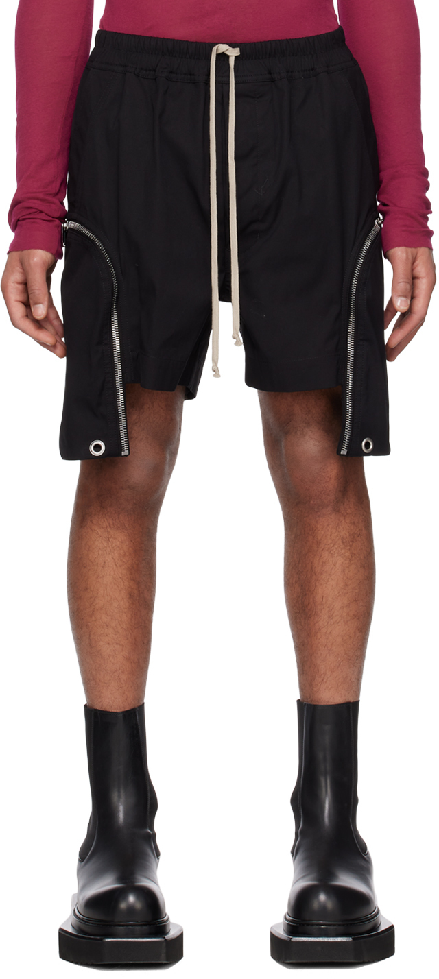 Rick Owens Black Bauhaus Shorts