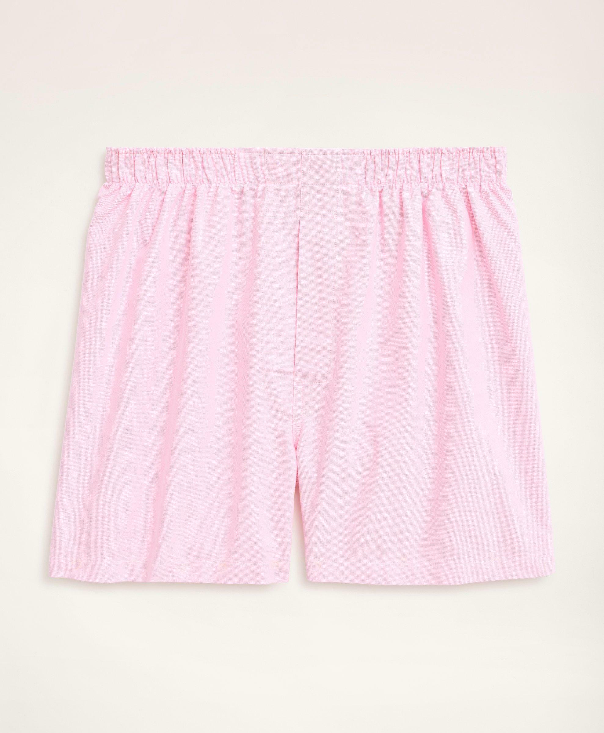 Brooks Brothers Men's Oxford Cotton Boxers | Pink