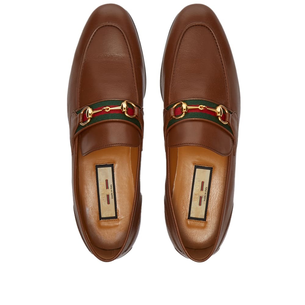 Gucci Men's Paride Horsebit Loafer Sneakers in Brown Gucci