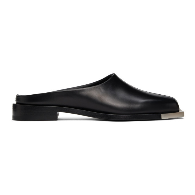 Peter Do Black Metal Square Toe Loafers Peter Do
